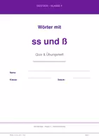 Vorschau - Unterrichtsreihen - Deutsch Übungshefte Paket – 12 Hefte: Buchstaben, Wortarten & Rechtschreibung - Seite 1