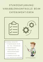 Vorschau - Stundenentwürfe - Stundenplanung: Variablenkontrolle beim Experimentieren inkl. Lehrkräftematerial, editierbar - Deckblatt