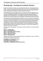 Vorschau - Arbeitsblätter - Stationenlernen: Die Bergpredigt - Seite 1
