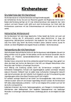 Vorschau - Arbeitsblätter - Katholische Kirche im Wandel: Kirchensteuer, Zölibat, Frauen in der Kirche, Kirchenaustritte - Seite 1