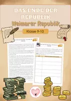Vorschau - Arbeitsblätter - Weimarer Republik - Deckblatt