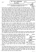 Vorschau - Arbeitsblätter - Lesetext Ritter, Klasse 3, Klasse 4 (Grundschule, Lesen und Verstehen) - Seite 1