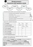 Vorschau - Arbeitsblätter - Simple present - Merkblatt und Arbeitsblätter - Seite 2