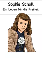 Vorschau - Arbeitsblätter - Lesetext mit Fragen (Sophie Scholl) Lesen und Verstehen Klasse 4, 5, 6, DaZ - Seite 1