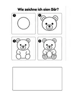 Vorschau - Mal- und Bastelvorlagen - Zeichnen lernen: Waldtiere & Tiere im Wald (Schritt für Schritt) | Kunst 1. & 2. Klasse, Vorschule - Seite 2