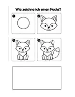 Vorschau - Mal- und Bastelvorlagen - Zeichnen lernen: Waldtiere & Tiere im Wald (Schritt für Schritt) | Kunst 1. & 2. Klasse, Vorschule - Seite 3