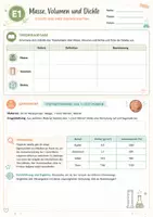 Vorschau - Arbeitsblätter - Dichte bestimmen – Stoffeigenschaften | Chemie - Seite 1