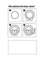Vorschau - Arbeitsblätter - Zeichnen lernen: Dschungeltiere & Safari (Schritt für Schritt) | Kunst 1. & 2. Klasse, Vorschule - Seite 2