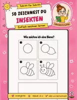 Vorschau - Arbeitsblätter - Zeichnen lernen: Insekten & Krabbeltiere (Schritt für Schritt) | Kunst 1. & 2. Klasse, Vorschule - Deckblatt
