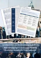 Vorschau - Präsentationen/Tafelbilder - Lernübersicht/Merkzettel: Reformbewegungen in Osteuropa, Wiedervereinigung, europäischer Einigungsprozess - Deckblatt