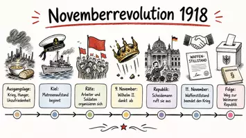 Vorschau - Arbeitsblätter - Lernposter + AB mit Fragen zum Thema "Novemberrevolution" + Lösungsblatt + Infografik - Seite 2