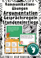 Vorschau - Spiele - Kommunikationsübung, Reden und Zuhören, Kommunikation, Argumentation, Gesprächsregeln - Deckblatt