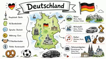 Vorschau - Arbeitsblätter - Lernposter + Arbeitsblatt zum Thema "Deutschland" + Onlineübung & MP3 + Mindmap + Infografik - Seite 2