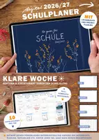 Vorschau - Anderer Materialtyp - Lehrerkalender digital Schuljahr 2026 2027 | interaktives PDF als digitaler Schulplaner - Deckblatt