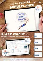 Vorschau - Anderer Materialtyp - Lehrerkalender digital Schuljahr 2026 2027 | interaktives PDF als digitaler Schulplaner - Deckblatt