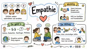 Vorschau - Arbeitsblätter - Lernposter + AB mit Fragen zum Thema "Empathie" + Lösungsblatt + Mindmap + Infografik - Seite 2