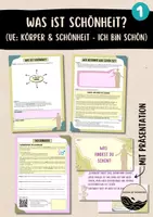 Vorschau - Arbeitsblätter - Was ist Schönheit? (UE: Körper & Schönheit - Ich bin schön) - Deckblatt