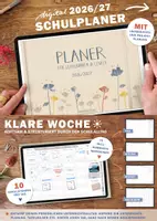 Vorschau - Anderer Materialtyp - Lehrerkalender digital Schuljahr 2026 2027 | interaktives PDF als digitaler Schulplaner - Deckblatt