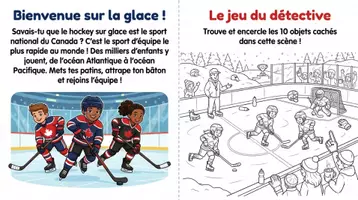 Aperçu - Apprentissages en autonomie - Livre Passe-Temps Hockey Canada Activités Éducatives - Page 2