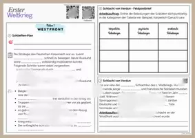 Vorschau - Stundenentwürfe - Erster Weltkrieg Stationenlernen - Seite 1