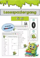 Vorschau - Arbeitsblätter - Ei ei Lesespaziergang - Deckblatt