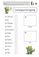 Vorschau - Arbeitsblätter - Ei ei Lesespaziergang - Seite 2