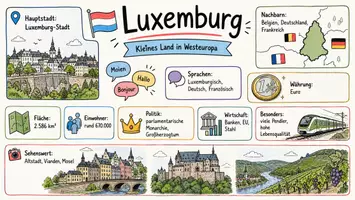 Vorschau - Arbeitsblätter - Lernposter + Arbeitsblatt "Luxemburg" + Onlineübung & MP3 + Mindmap + Infografik - Seite 2