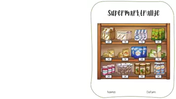 Vorschau - Arbeitsblätter - Heft für Supermarktrallye - Seite 1