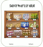 Vorschau - Arbeitsblätter - Heft für Supermarktrallye - Deckblatt