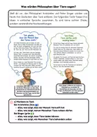 Vorschau - Arbeitsblätter - Tierethik: Was sagen Philosophen? Aristoteles & Peter Singer - Seite 1