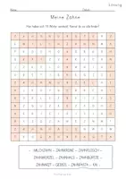 Vorschau - Arbeitsblätter - Zähne: Suchsel (Freebie) - Seite 2