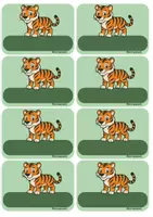 Vorschau - Lehrpläne/Lehrermaterial - Material Namensschilder Paket Tiger - Seite 3