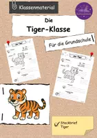 Vorschau - Lehrpläne/Lehrermaterial - Steckbrief Tiger - Deckblatt