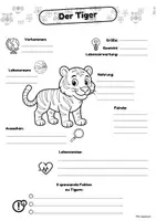 Vorschau - Lehrpläne/Lehrermaterial - Steckbrief Tiger - Seite 3