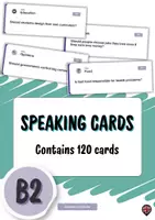 Vista previa - Unidades / Secuencias / Situaciones de Aprendizaje - Speaking B2 – Pack de conversación en inglés (120 cartas) - Portada