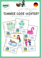 Vorschau - Fördermaterial/Inklusion - SOMMER ODER WINTER - Deckblatt