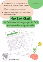 Vorschau - Arbeitsblätter - Mein Lern Check - Das eigene Lernen reflektieren - Deckblatt