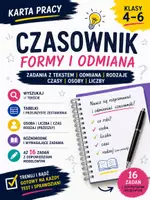 zapowiedź - Czasownik – formy i odmiana | karta pracy kl. 4–6 + klucz - obwoluta