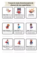 Aperçu - Feuilles d'exercices - 2 activités - Les mois de l'année - Page de couverture