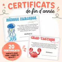 Vorschau - Poster - Certificats Fin d' année Zertifikate zum Schuljahresende - Deckblatt