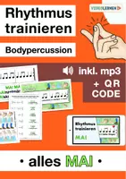 Vorschau - Arbeitsblätter - Musik 🎵 Bodypercussion Rhythmus trainieren 🟢 MAI • Rhythmus Klatschübungen • Rhythmusbausteine - Deckblatt