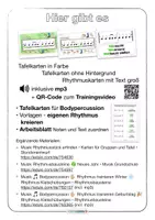 Vorschau - Arbeitsblätter - Musik 🎵 Bodypercussion Rhythmus trainieren 🟢 MAI • Rhythmus Klatschübungen • Rhythmusbausteine - Seite 1