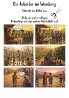 Vorschau - Stundenentwürfe - Das Gleichnis von den Arbeitern im Weinberg - Mit Bildkarten und Arbeitsblättern - Seite 3