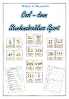 Vorschau - Arbeitsblätter - Sport - Cool down - Stundenabschluss - Deckblatt