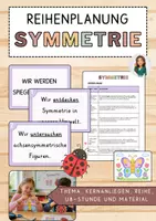 Vorschau - Unterrichtsreihen - Materialpaket: Symmetrie - Unterrichtsreihe, UB-Stunde und Material - Deckblatt