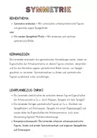 Vorschau - Unterrichtsreihen - Materialpaket: Symmetrie - Unterrichtsreihe, UB-Stunde und Material - Seite 1