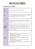 Vorschau - Unterrichtsreihen - Materialpaket: Symmetrie - Unterrichtsreihe, UB-Stunde und Material - Seite 3