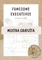 Vista previa - Refuerzo / NEE / Materiales de apoyo - FUNCIONS EXECUTIVES - MOSTRA. Memòria de treball - Portada