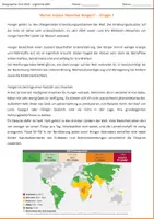 Vorschau - Arbeitsblätter - Globale Disparitäten am Beispiel von Hunger – Warum hungern Menschen? - Seite 1