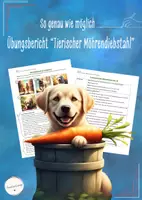Vorschau - Stundenentwürfe - Bericht schreiben - Tierischer Möhrendieb (Deutsch, Klasse 5-7) - Deckblatt